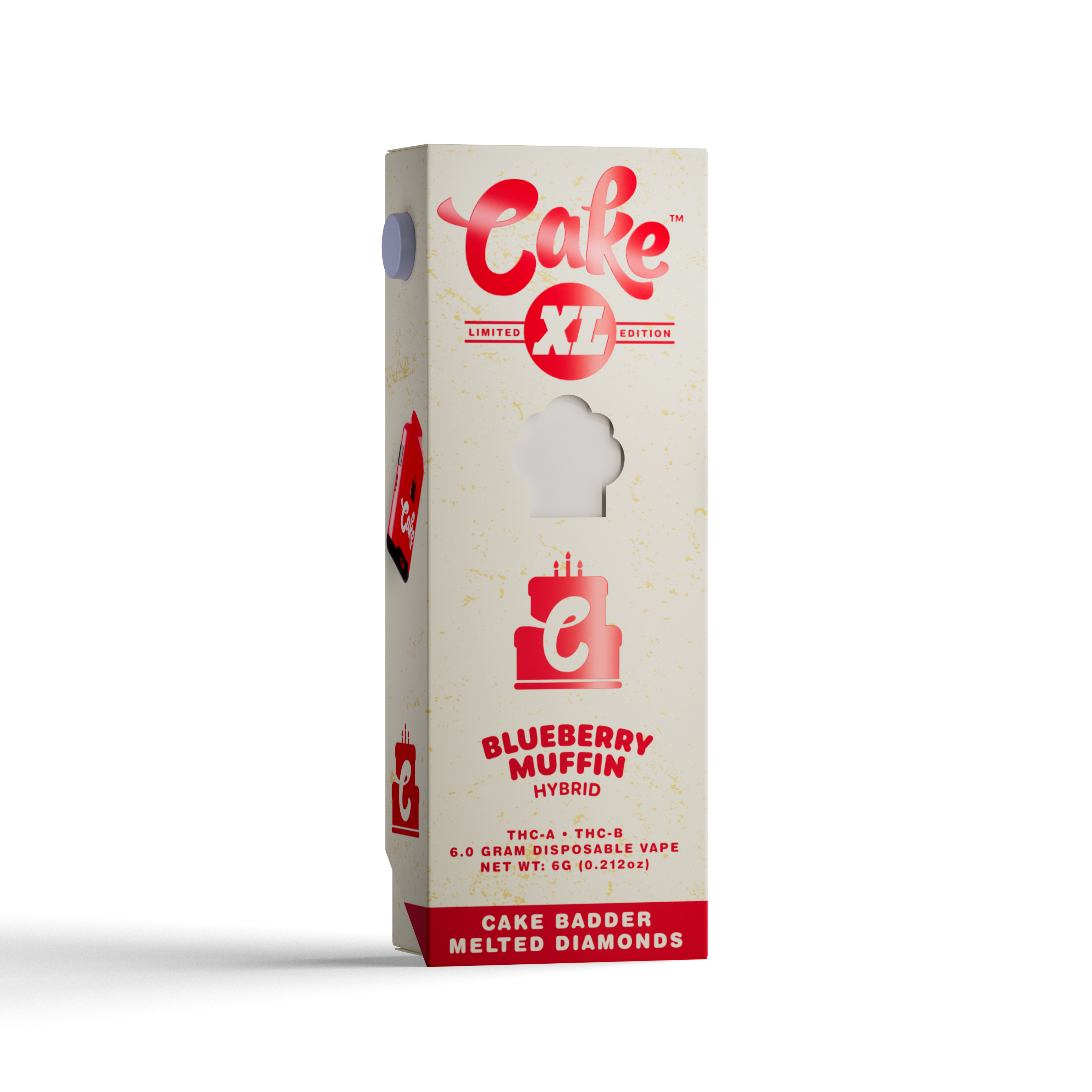 Cake XL 6.0G Disposable in Blueberry Muffin