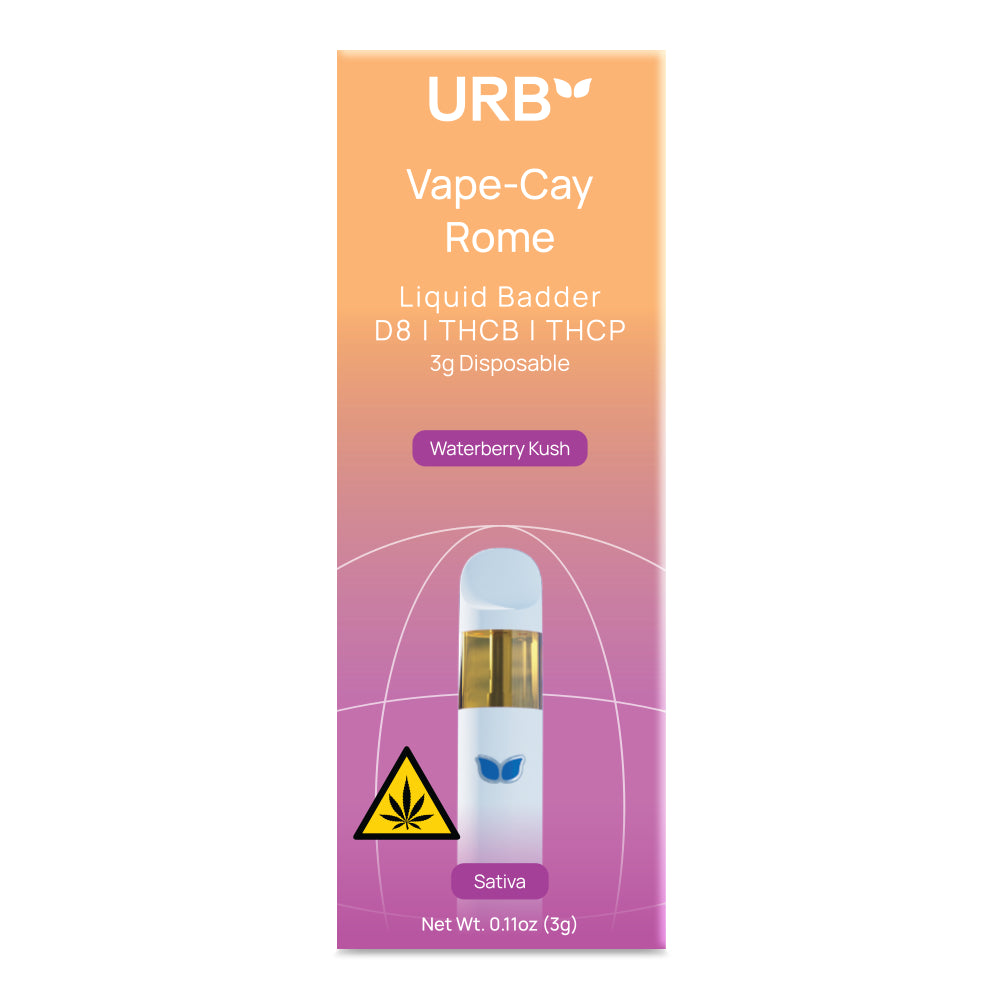 URB Vape-Cay Rome Disposable 3ML in Waterberry Kush
